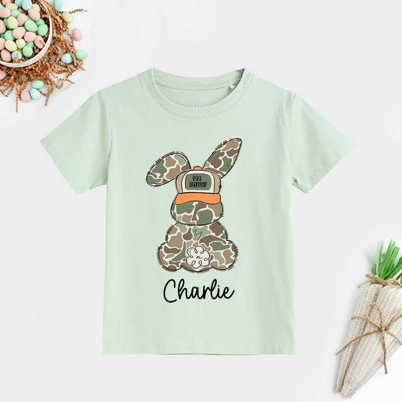 Personalized Kids Bunny Summer T-Shirt| Cloth1415