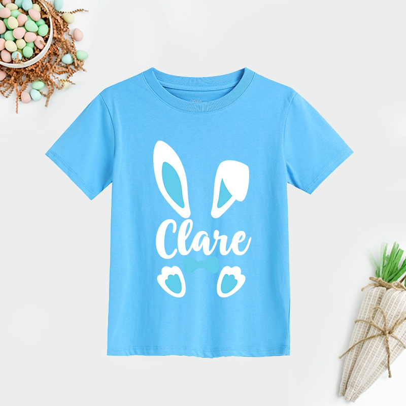 Personalized Kids Bunny Summer T-Shirt| Cloth1412
