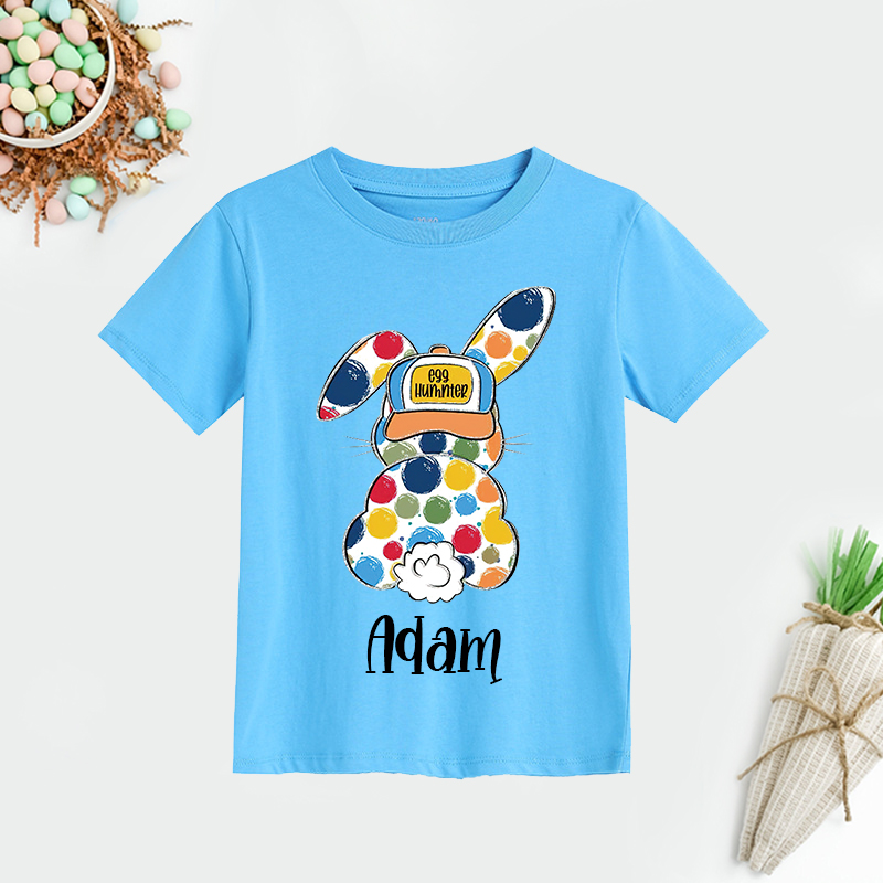 Personalized Kids Bunny Summer T-Shirt| Cloth1414