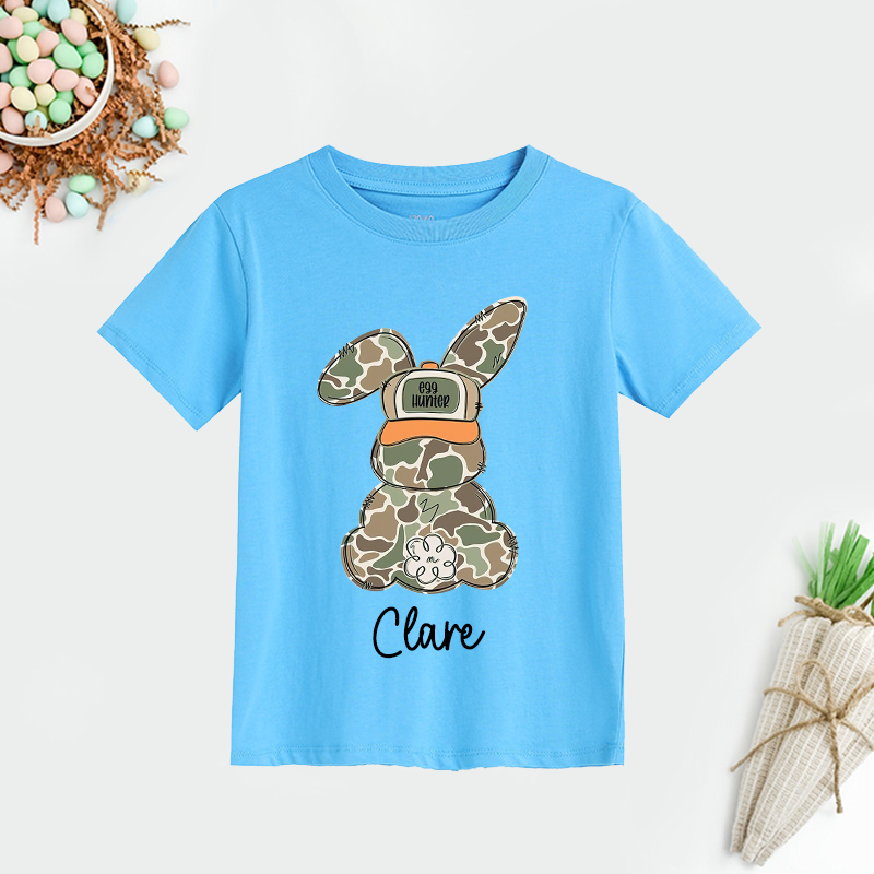 Personalized Kids Bunny Summer T-Shirt| Cloth1415