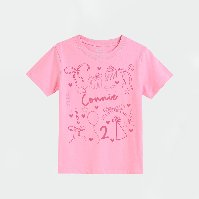 Personalized Girl Birthday Cozy T-Shirt| Cloth1468