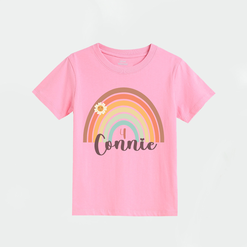 Personalized Girl Colorful Birthday T-Shirt| Cloth1472