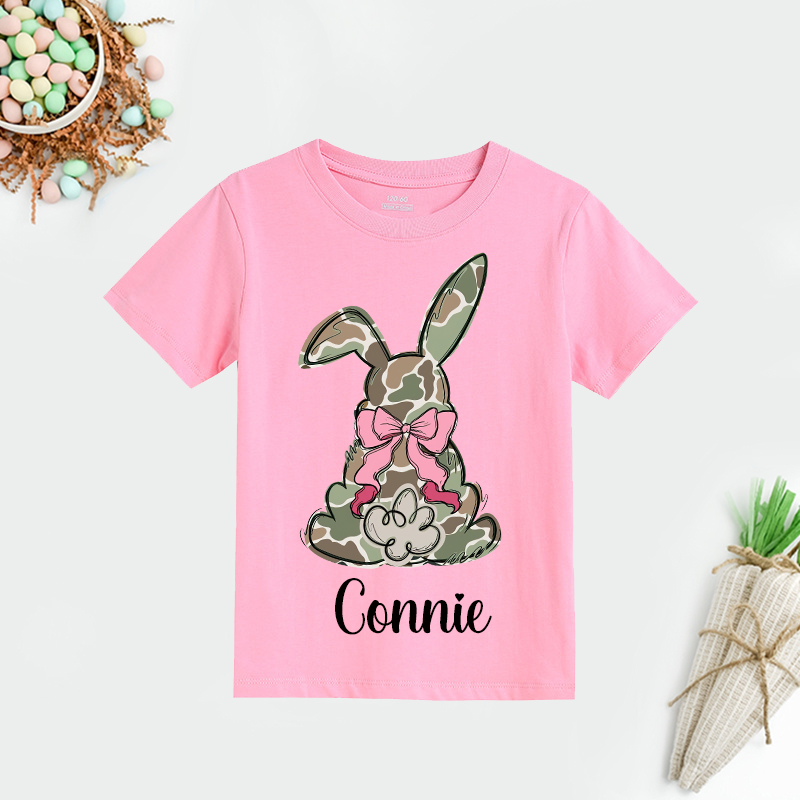 Personalized Kids Bunny Summer T-Shirt| Cloth1416