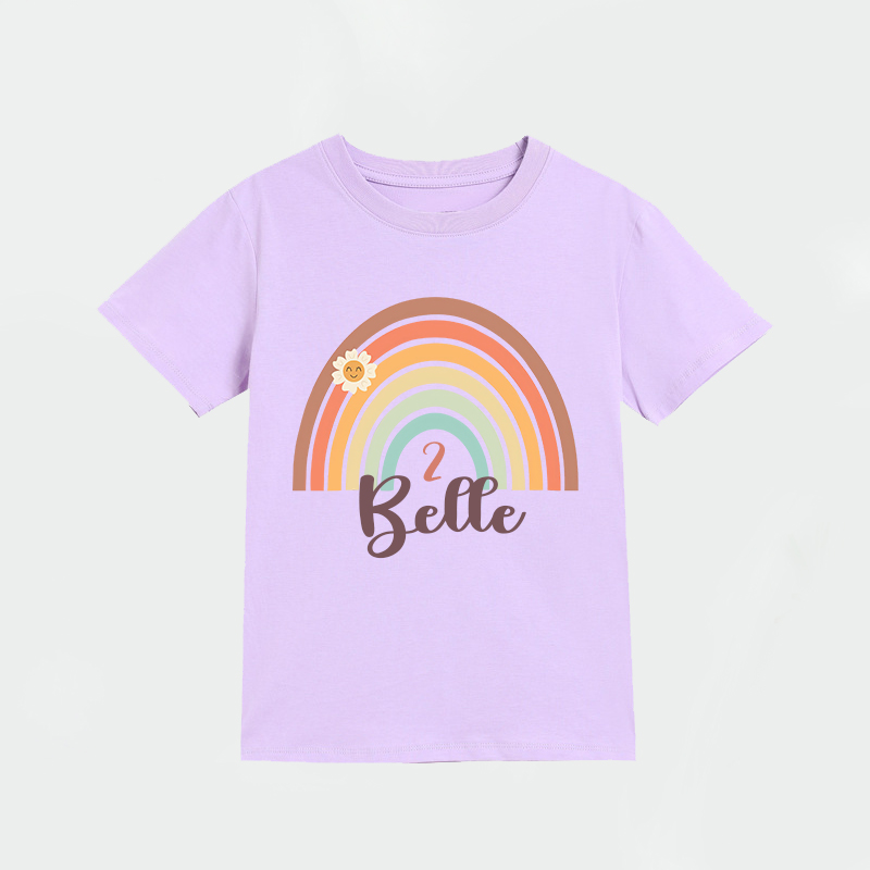 Personalized Girl Colorful Birthday T-Shirt| Cloth1472