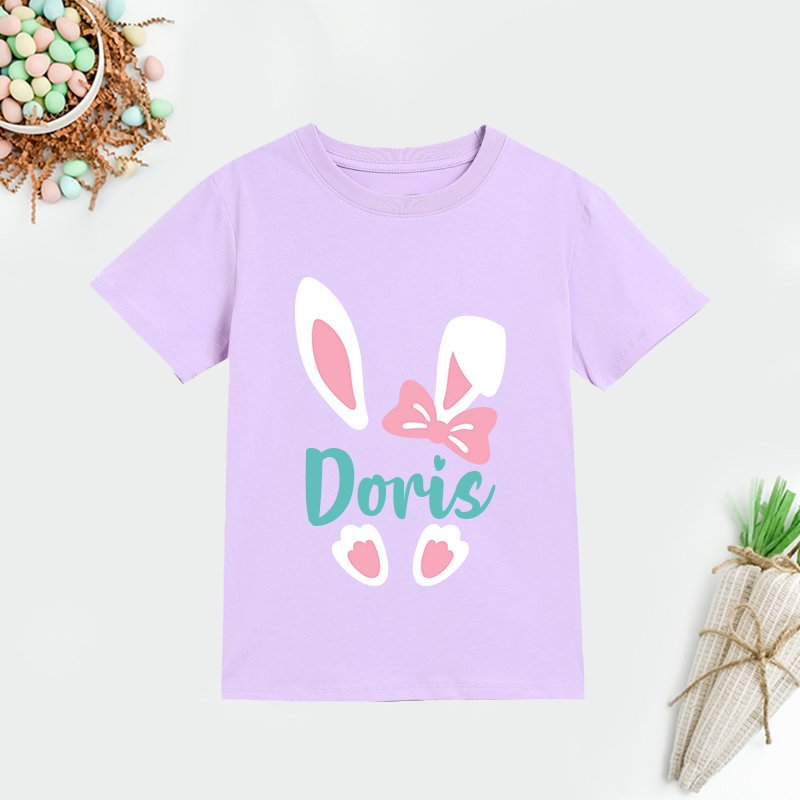 Personalized Kids Bunny Summer T-Shirt| Cloth1412