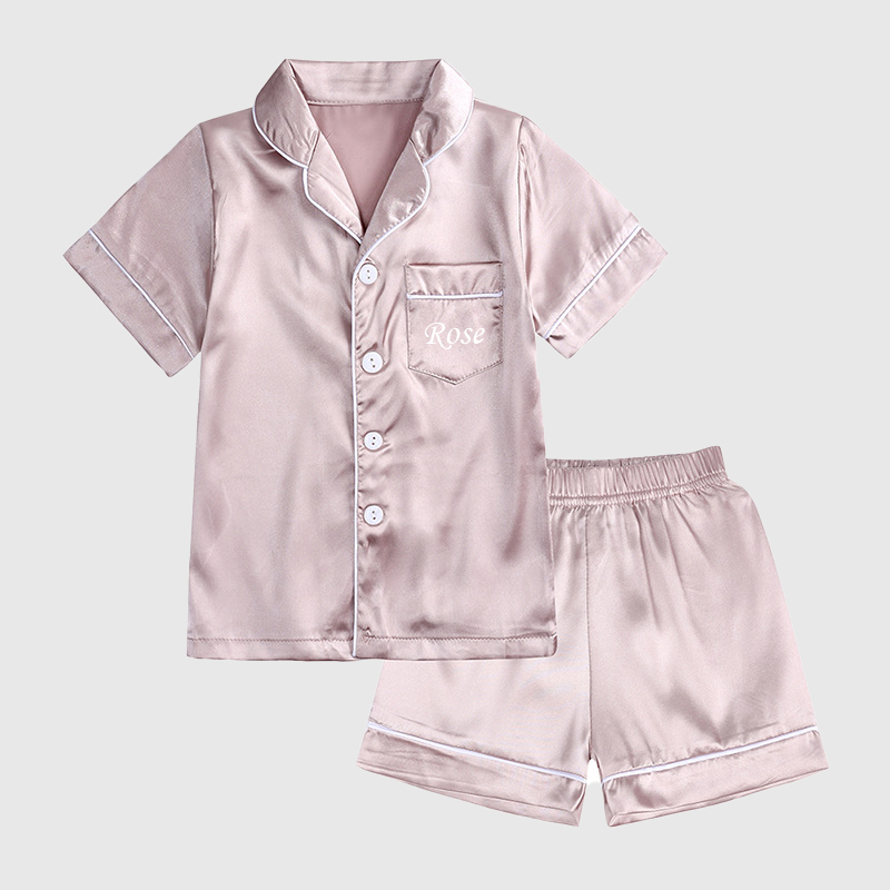 Personalized Kids Silk Pajamas| Cloth74