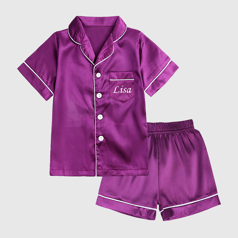 Personalized Kids Silk Pajamas| Cloth74