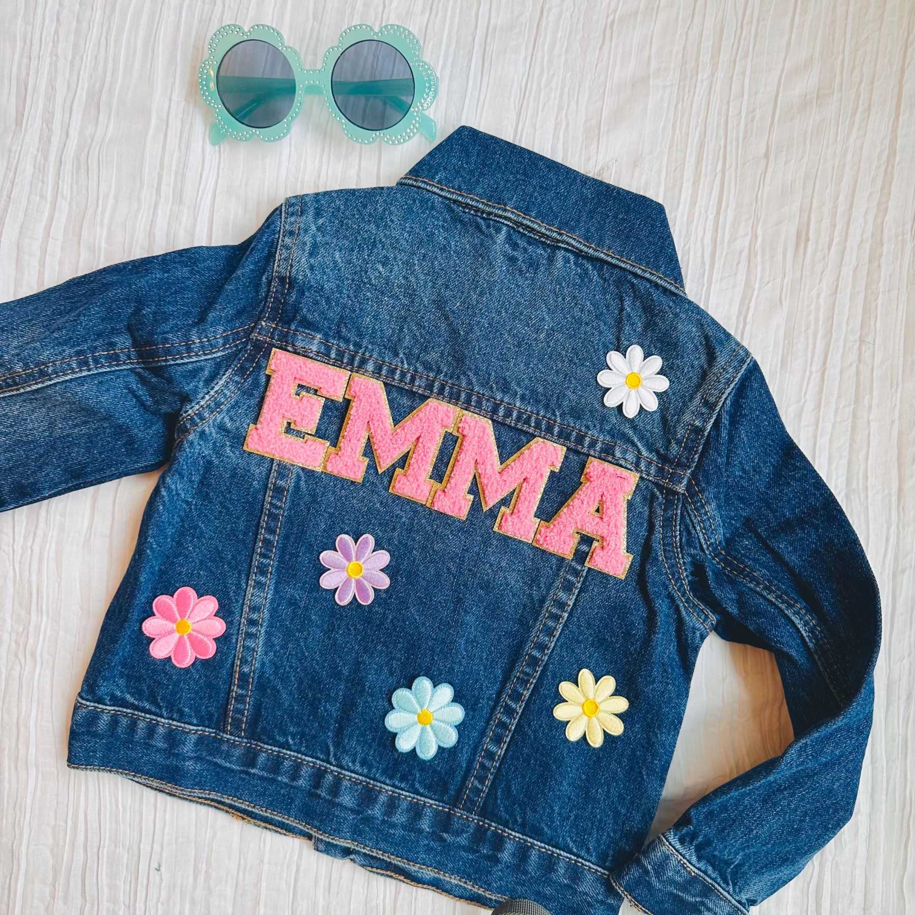 Personalized Kids Hand Patch Denim Jacket| Cloth234