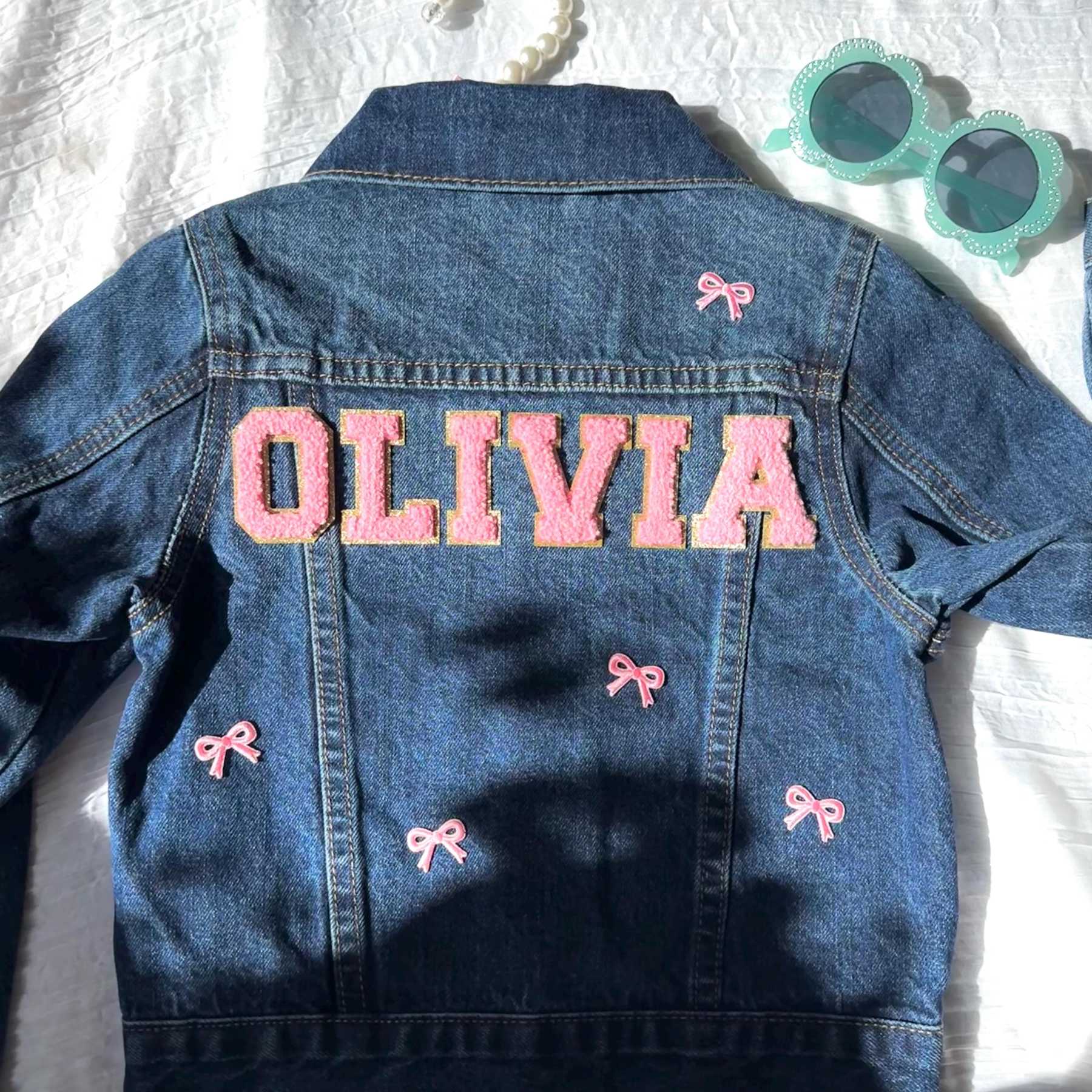 Personalized Kids Hand Patch Denim Jacket| Cloth234