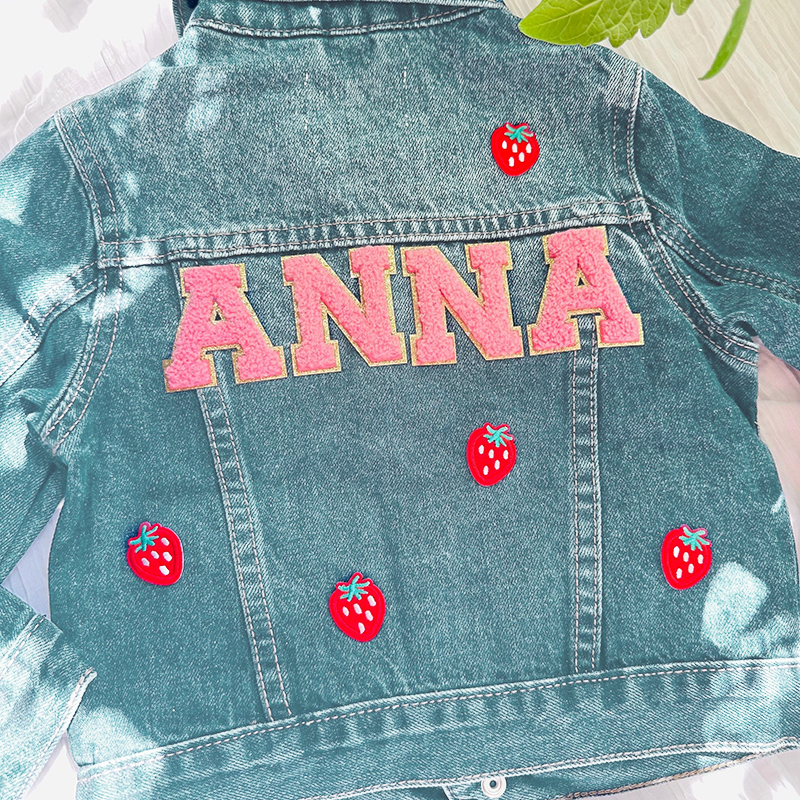 Personalized Kids Hand Patch Denim Jacket| Cloth234