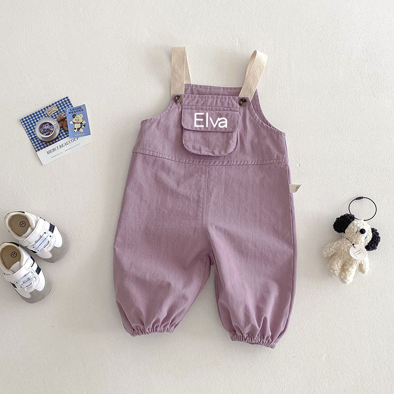 Personalized Kids Multicolor Casual Overalls| Pants13