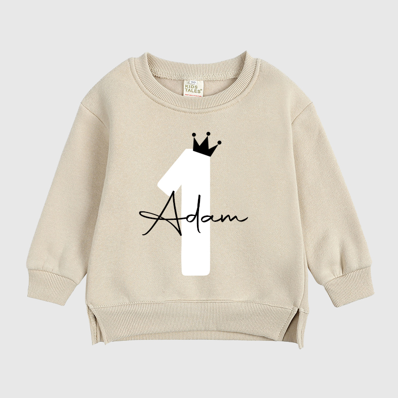 Personalized Kids Name Age Sweatshirt| Cloth1502
