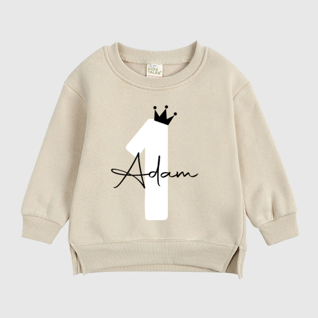Personalized Kids Name Age Sweatshirt| Cloth1502