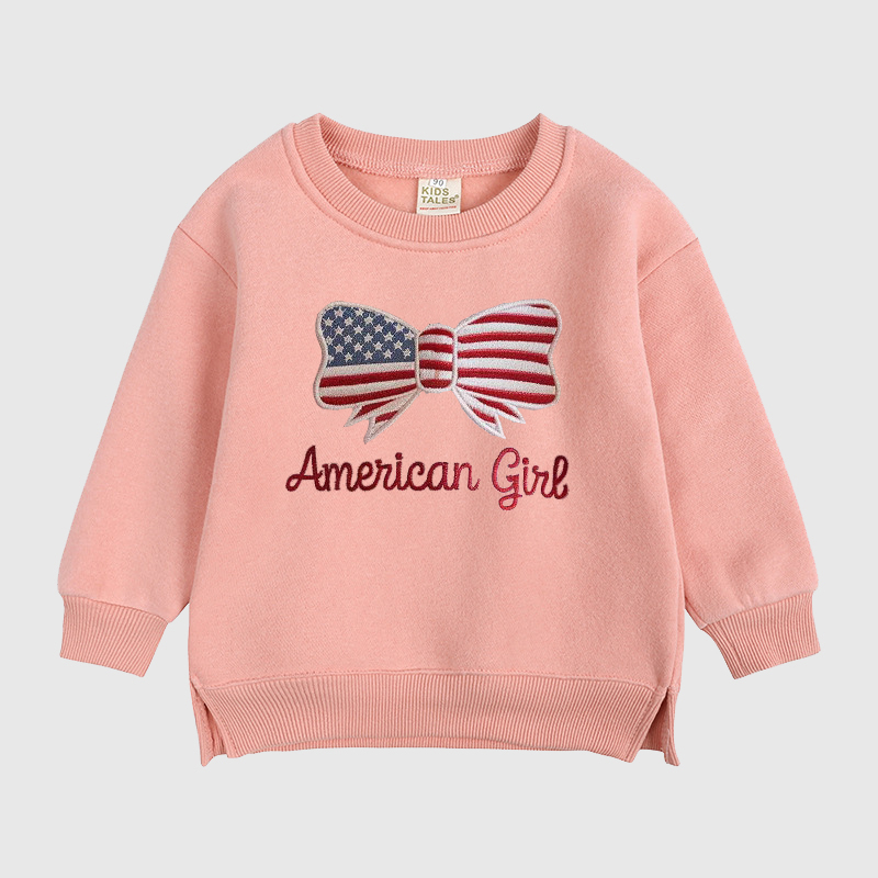 Personalized Kids Embroidered 4th of july Sweatshirt| Cloth235