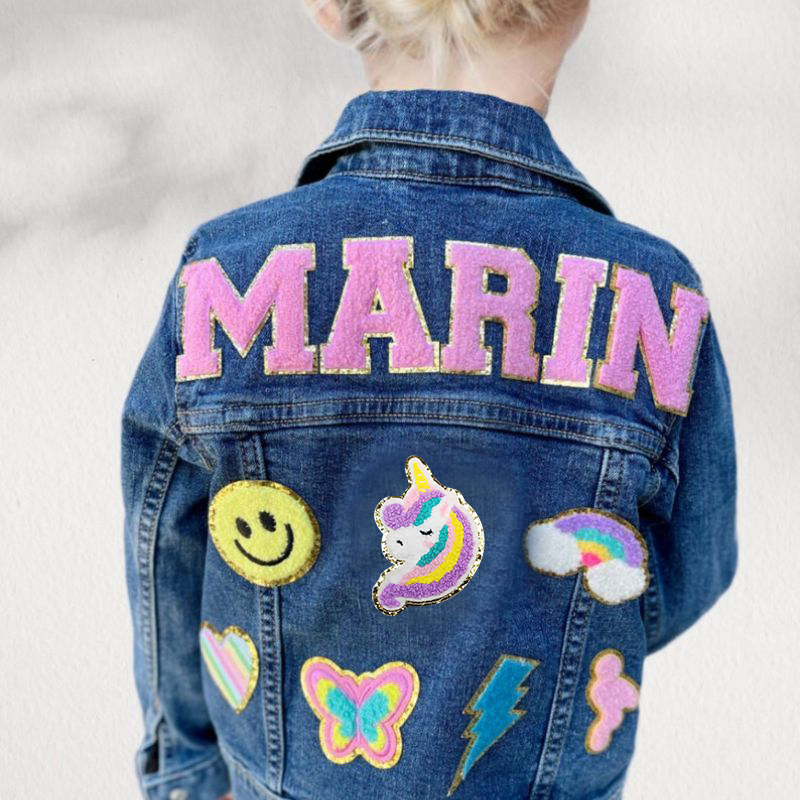 Personalized Kids Denim Patch Jacket| Cloth22