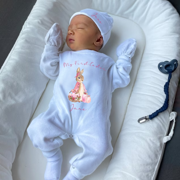 Personalized Baby Newborn Easter Going Home Sets| BBCloth1219