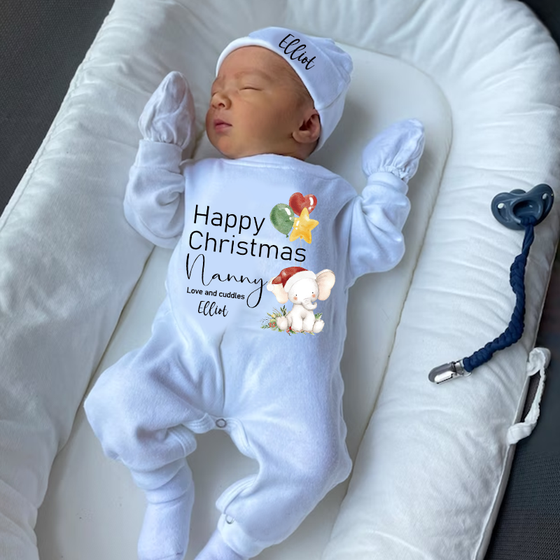 Personalized Baby My First Christmas Outfit| BBcloth1224