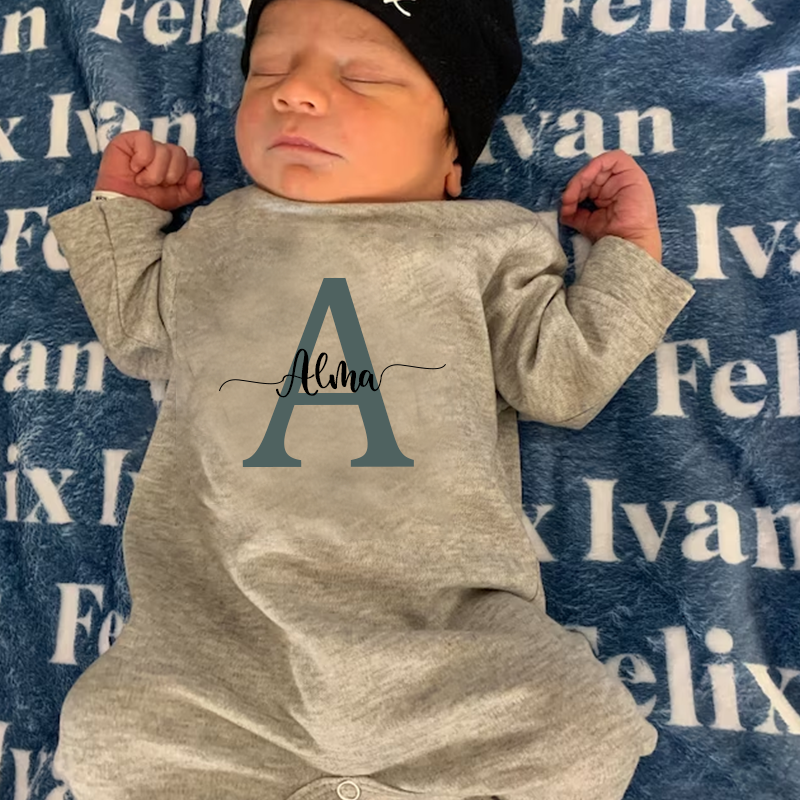 Personalized Baby Newborn Initial & Name Going Home Sets| BBCloth12