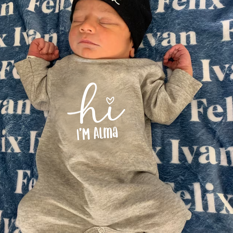 Personalized Baby Newborn Cozy Going Home Sets| BBCloth04