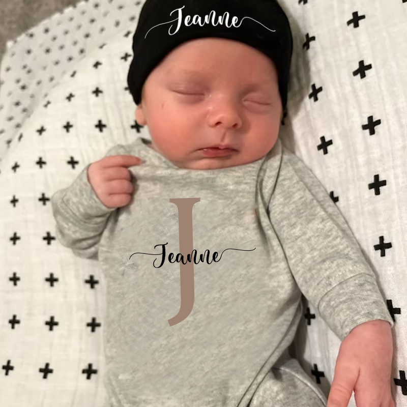 Personalized Baby Newborn Initial & Name Going Home Sets| BBCloth12