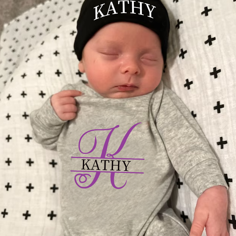 Personalized Baby Split Monogram Alphabet Going Home Sets| BBCloth52