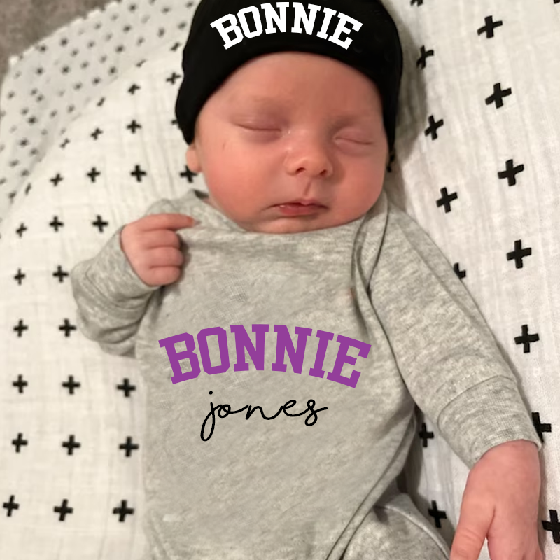 Personalized Baby With Hat Cozy Going Home Sets| BBCloth65