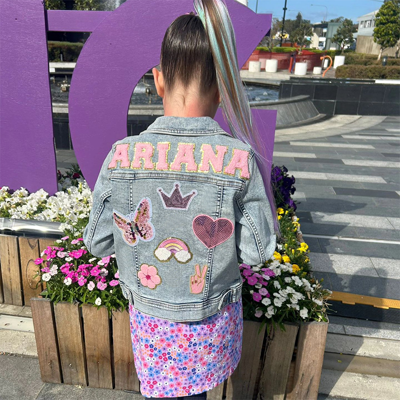 Personalized Kids Denim Patch Jacket| Cloth178
