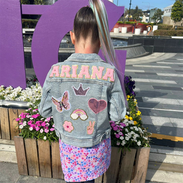 Personalized Kids Denim Patch Jacket| Cloth178