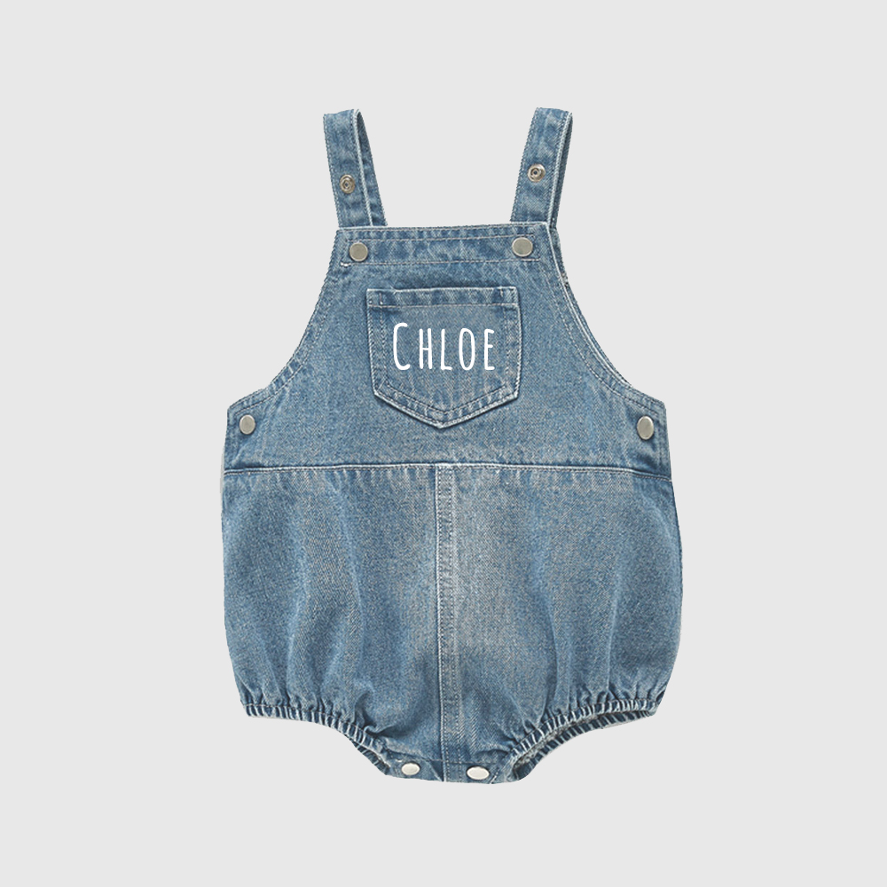 Personalized Baby Toddler Denim Overalls| Pants19