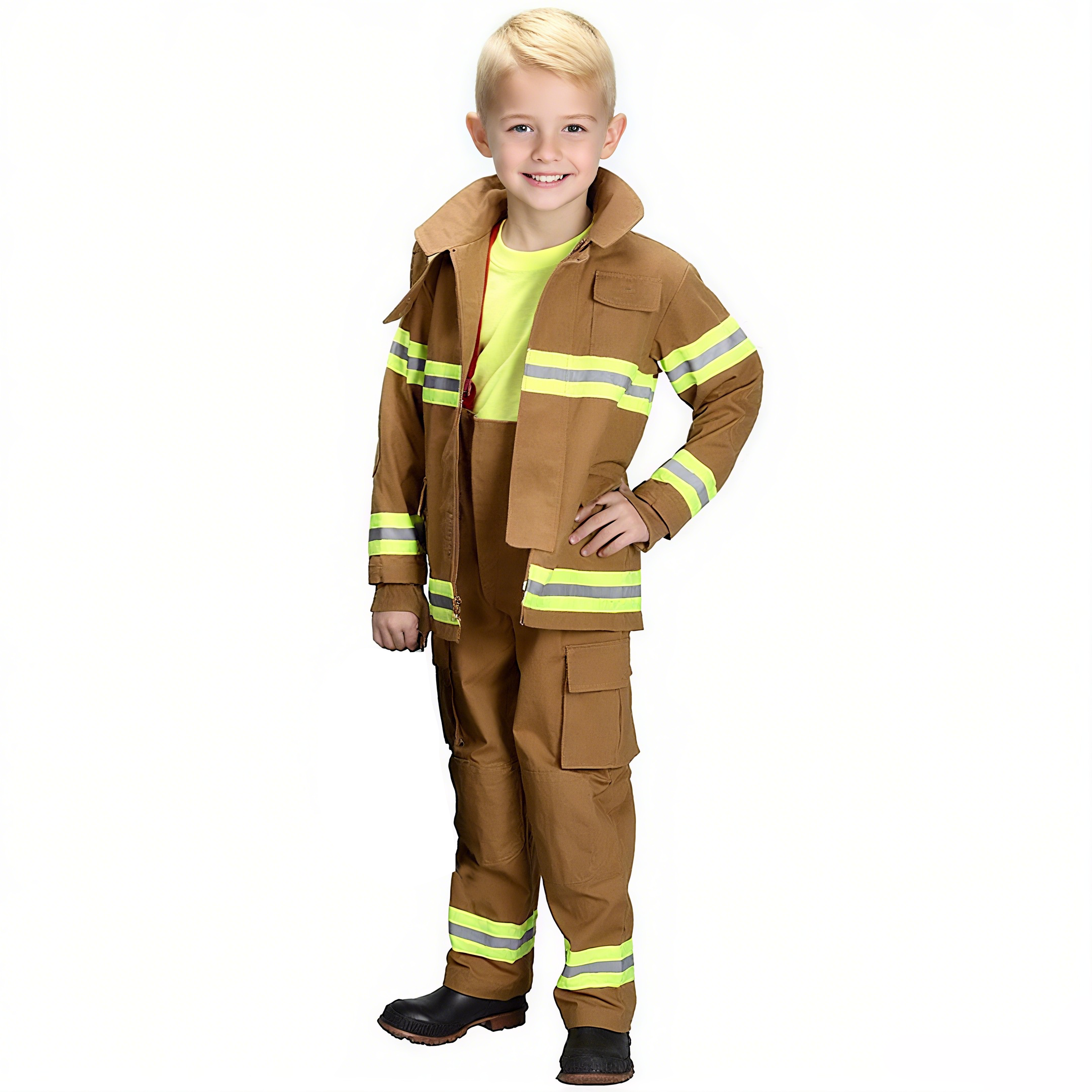 Personalized Kids Firefighter Costume Party Outfits| Cloth239