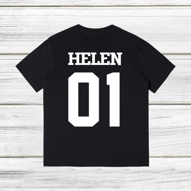 Personalised Dad and Baby Last Name Number Matching Shirts| Match02