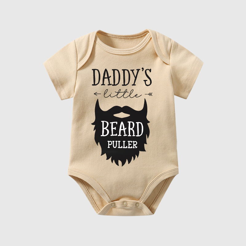 Personalized Daddy's Little Beard Puller Cozy Onesie| BBcloth2207