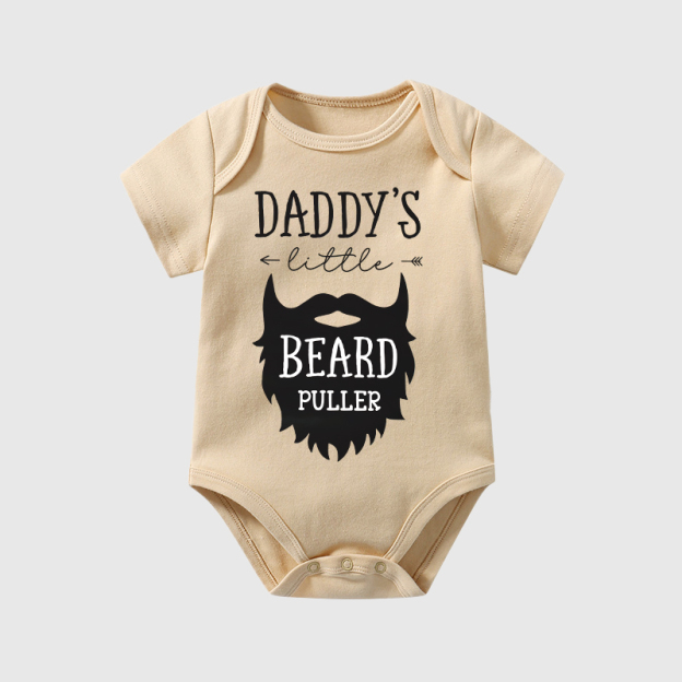 Personalized Daddy's Little Beard Puller Cozy Onesie| BBcloth2207
