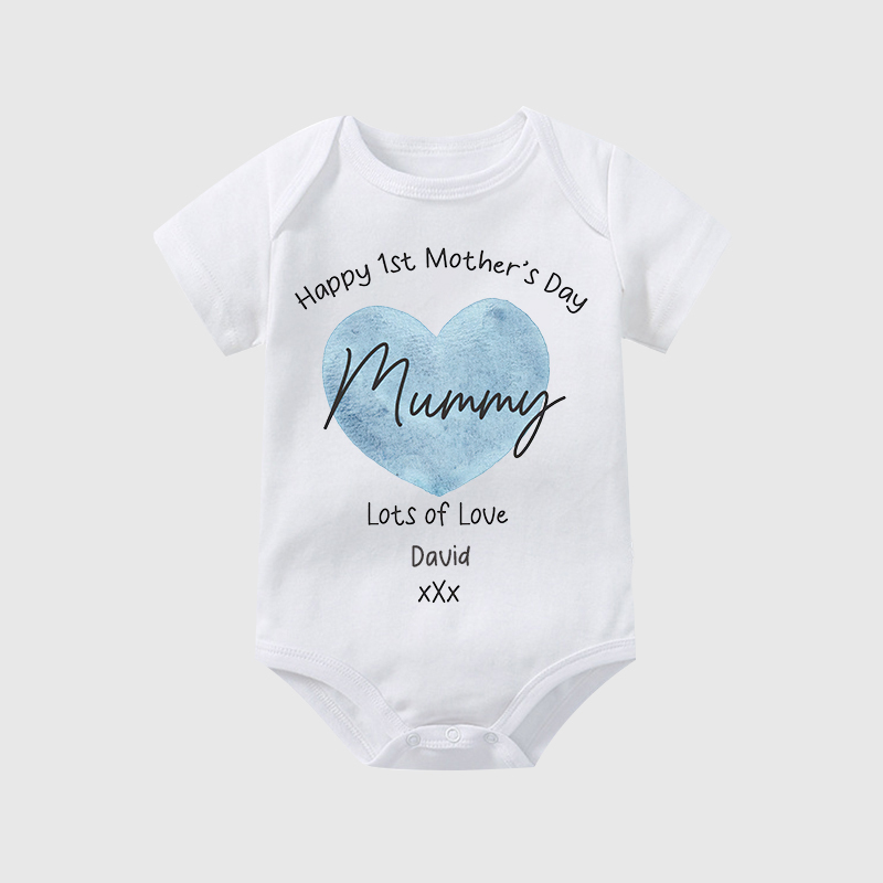 Personalized Baby First Mother's Day Cozy Onesie| BBcloth2209