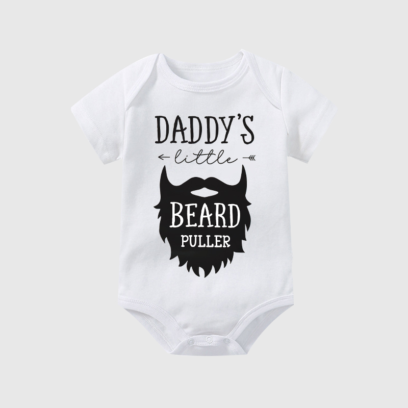 Personalized Daddy's Little Beard Puller Cozy Onesie| BBcloth2207