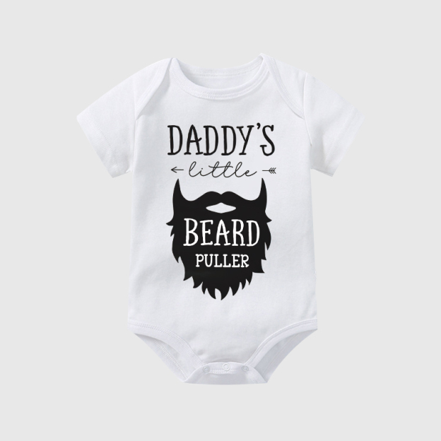 Personalized Daddy's Little Beard Puller Cozy Onesie| BBcloth2207