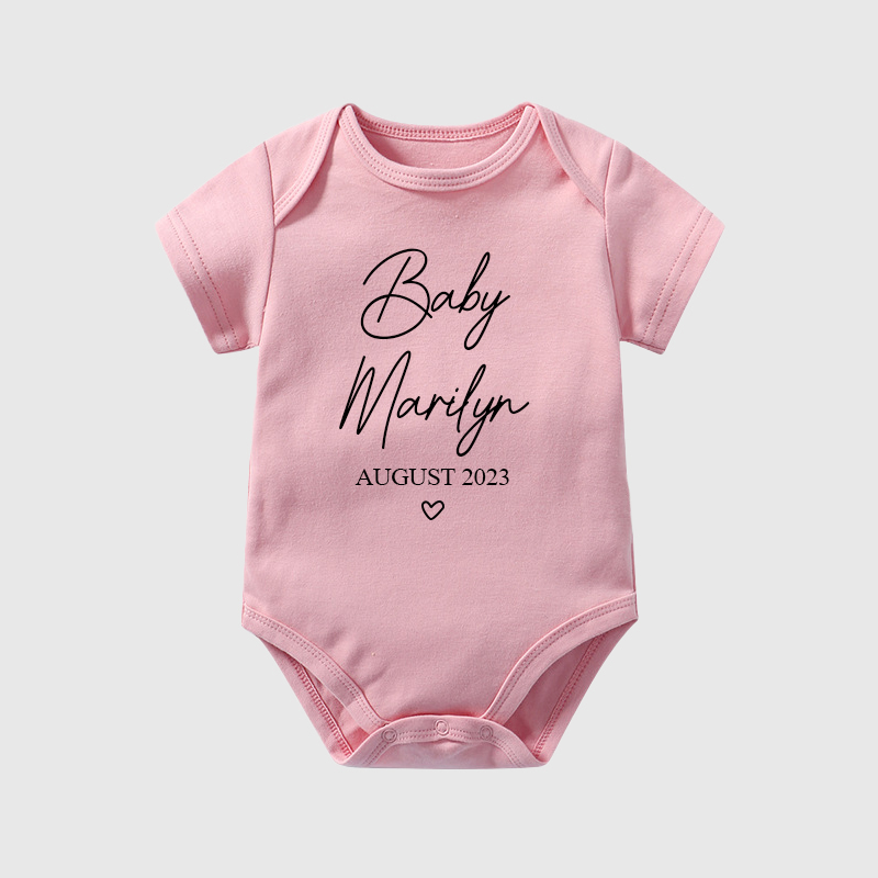 Personalized Baby Natural Cozy Onesie| BBcloth1202