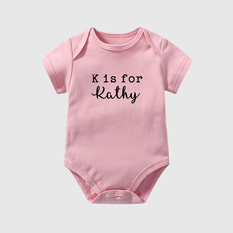 Personalized Baby N is for Name Cozy Onesie| BBcloth2203