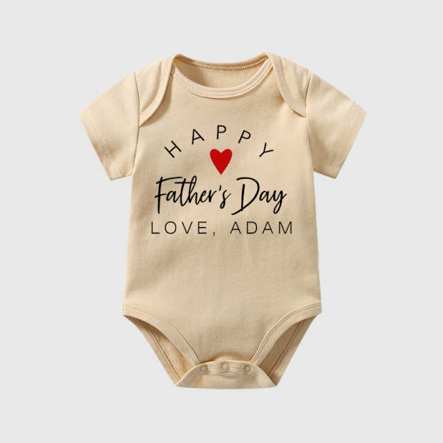 Personalized Happy First Father's Day Cozy Onesie| BBcloth2224