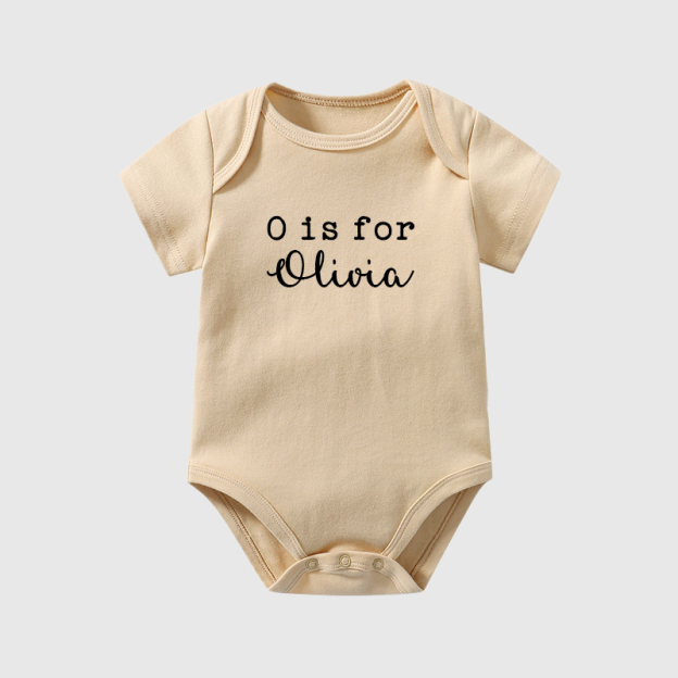 Personalized Baby N is for Name Cozy Onesie| BBcloth2203