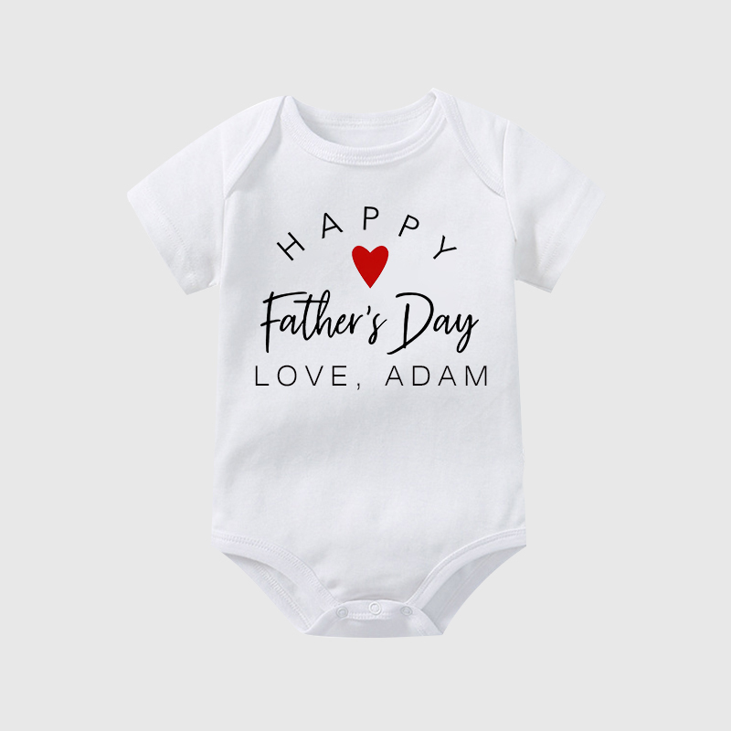 Personalized Happy First Father's Day Cozy Onesie| BBcloth2224