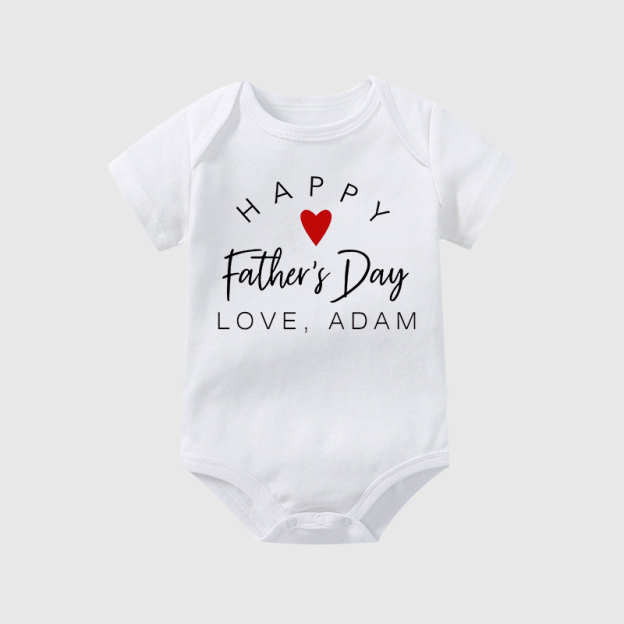 Personalized Happy First Father's Day Cozy Onesie| BBcloth2224