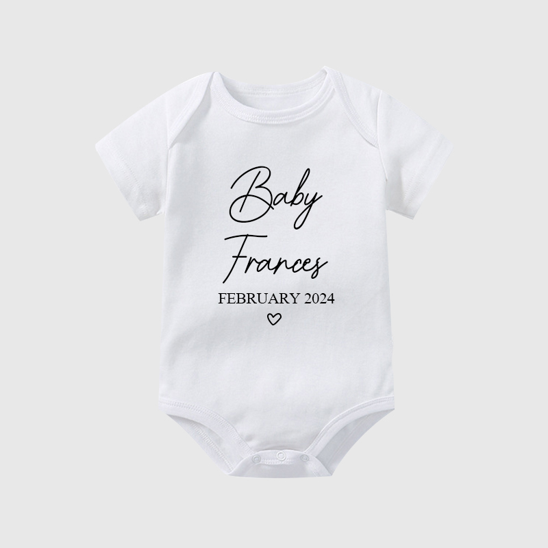 Personalized Baby Natural Cozy Onesie| BBcloth1202