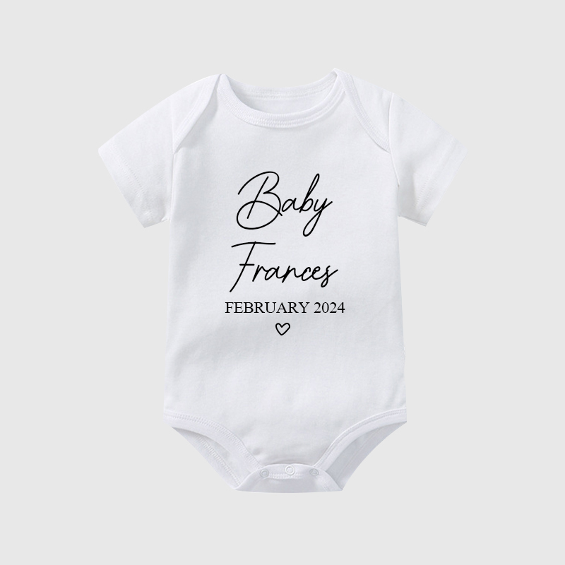 Personalized Baby Natural Cozy Onesie| BBcloth1202