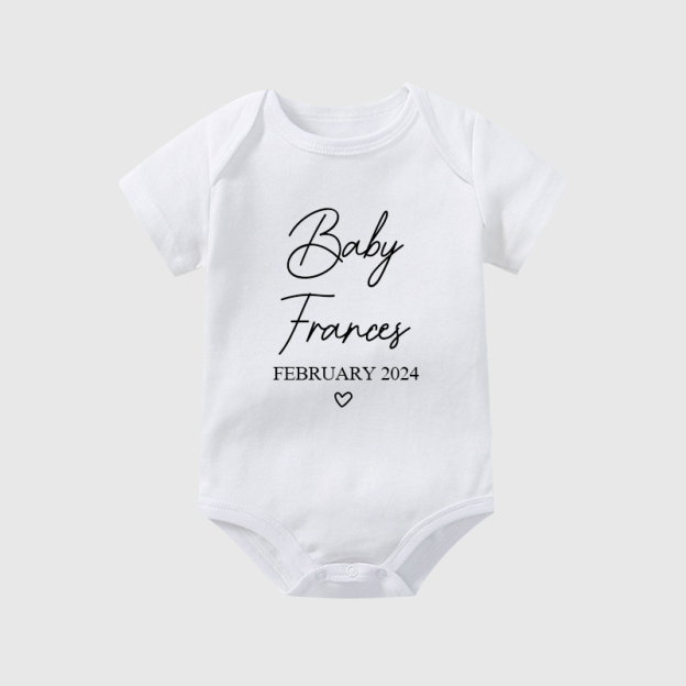 Personalized Baby Natural Cozy Onesie| BBcloth1202