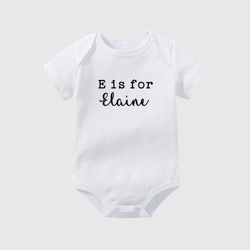 Personalized Baby N is for Name Cozy Onesie| BBcloth2203