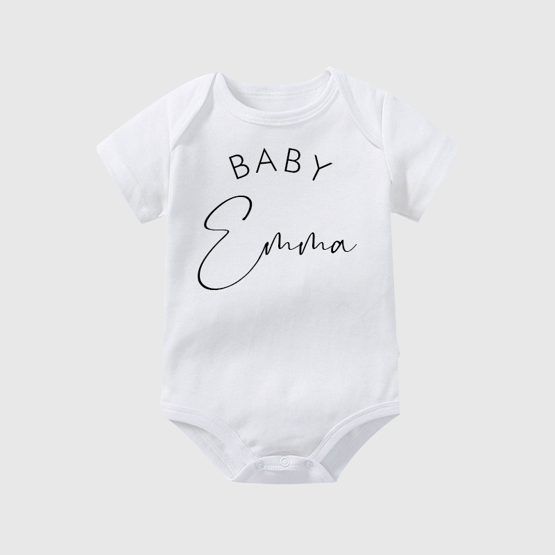 Personalized Baby Name Cozy Onesie| BBCloth14
