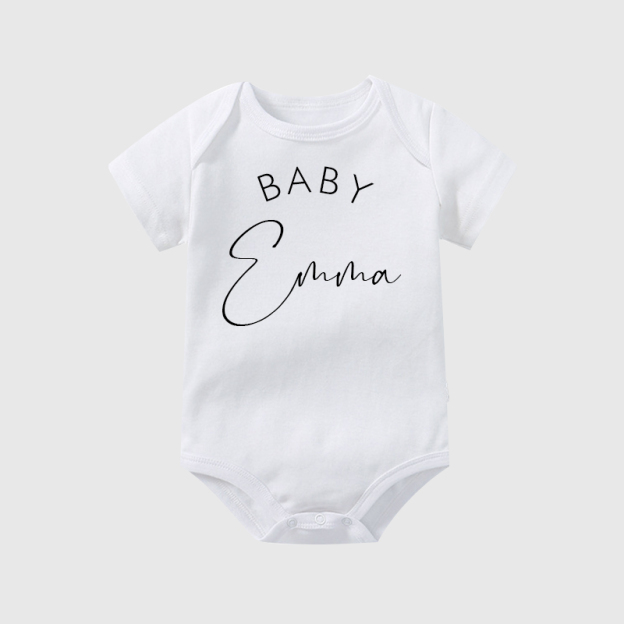 Personalized Baby Name Cozy Onesie| BBCloth14