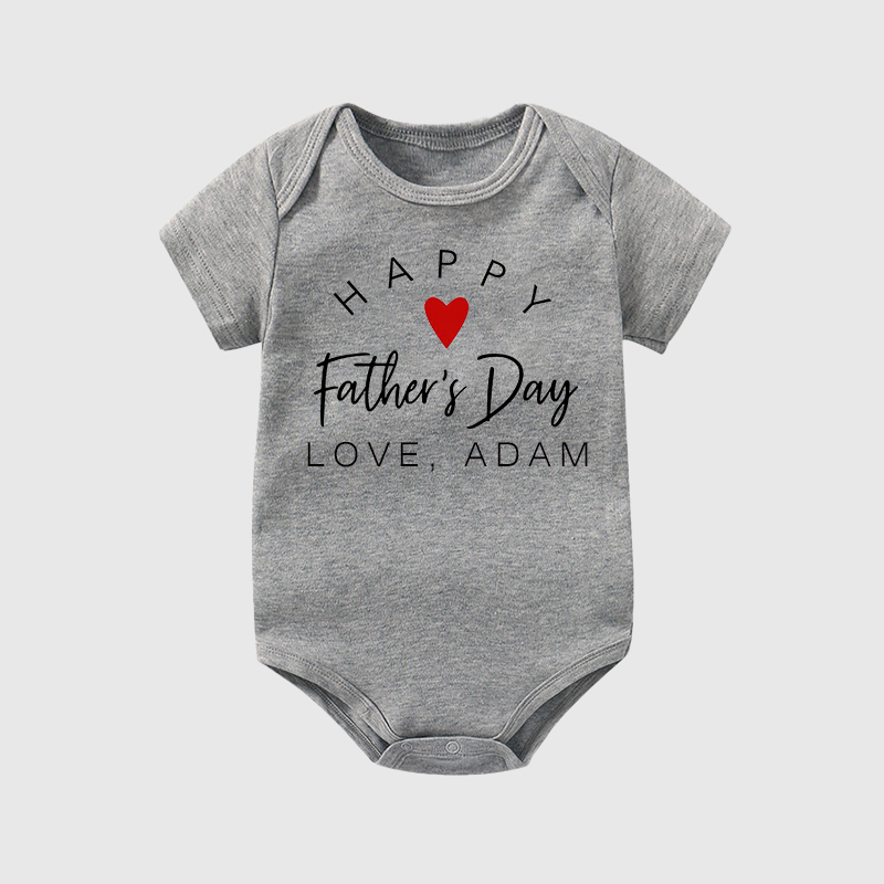 Personalized Happy First Father's Day Cozy Onesie| BBcloth2224