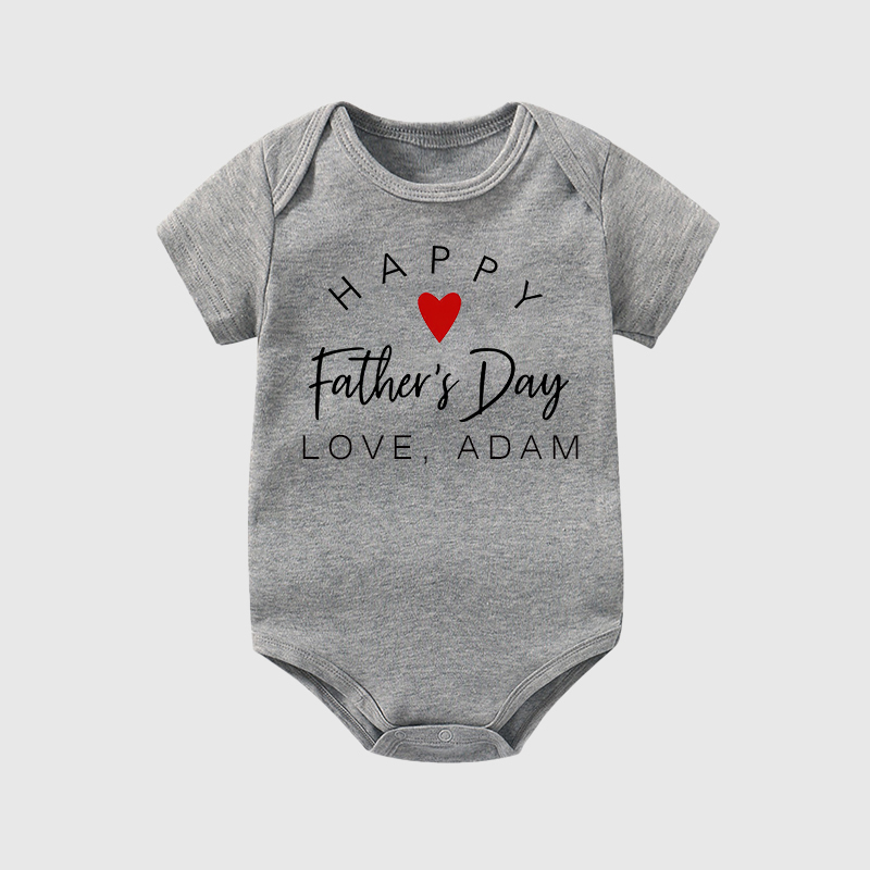 Personalized Happy First Father's Day Cozy Onesie| BBcloth2224